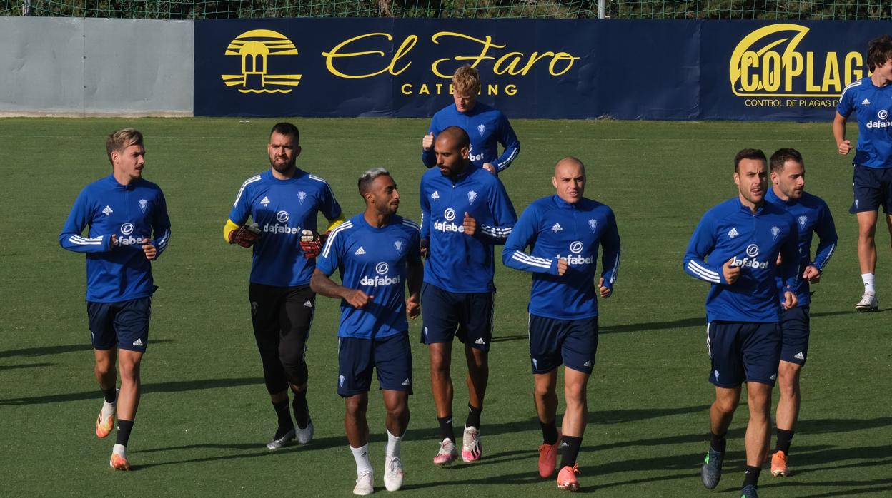 Los hombres de Cervera, en un entrenamiento.