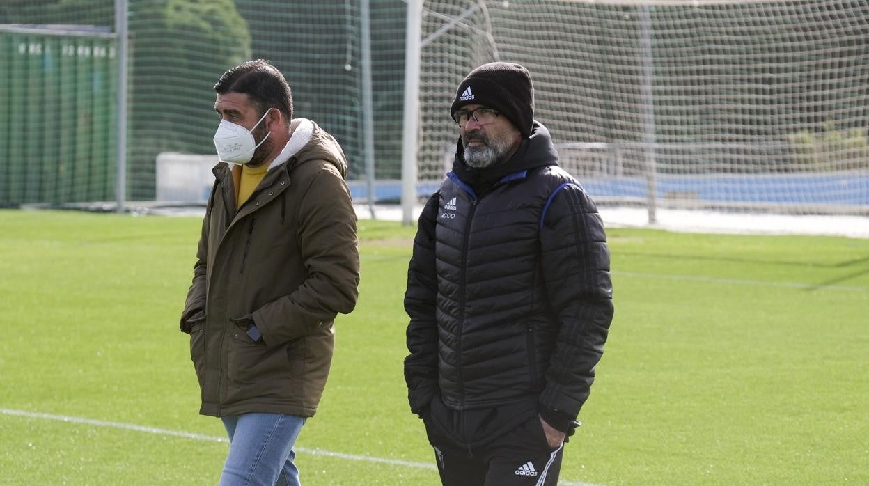 Enrique Ortiz y Álvaro Cervera en El Rosal.