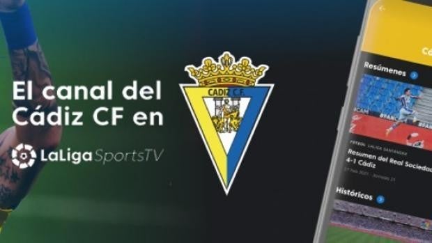 El Cádiz CF tendrá un canal exclusivo en LaLigaSportsTV