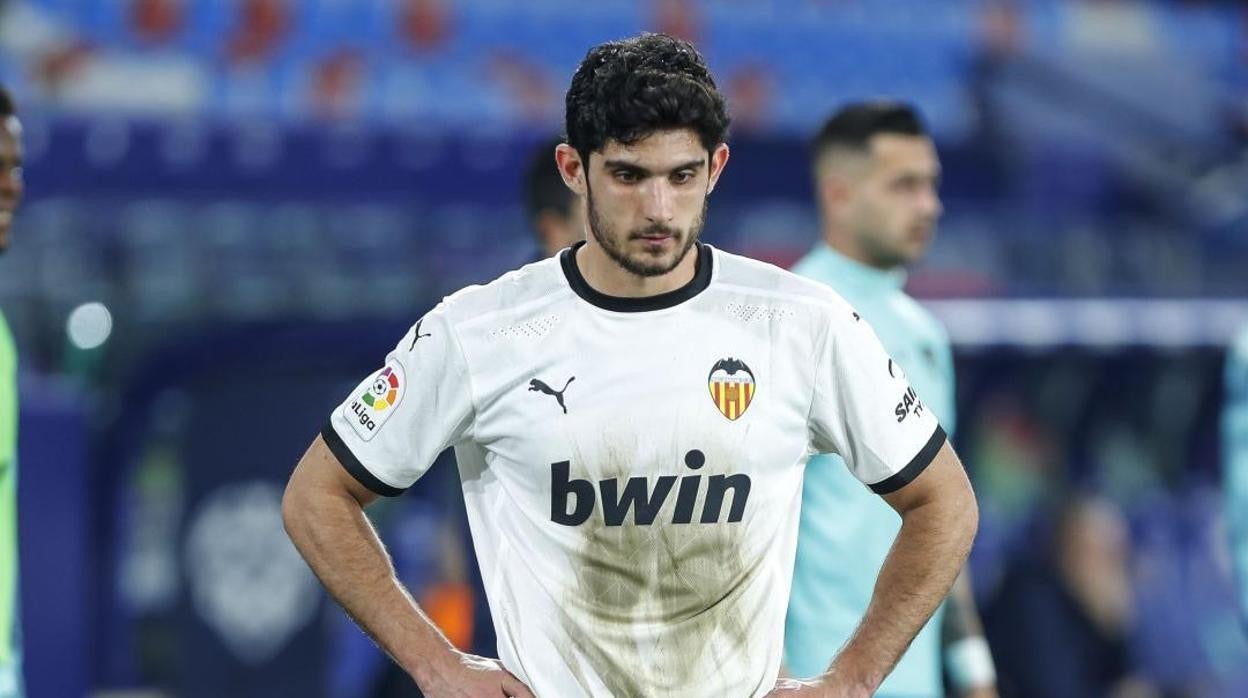 Guedes, jugador del Valencia.