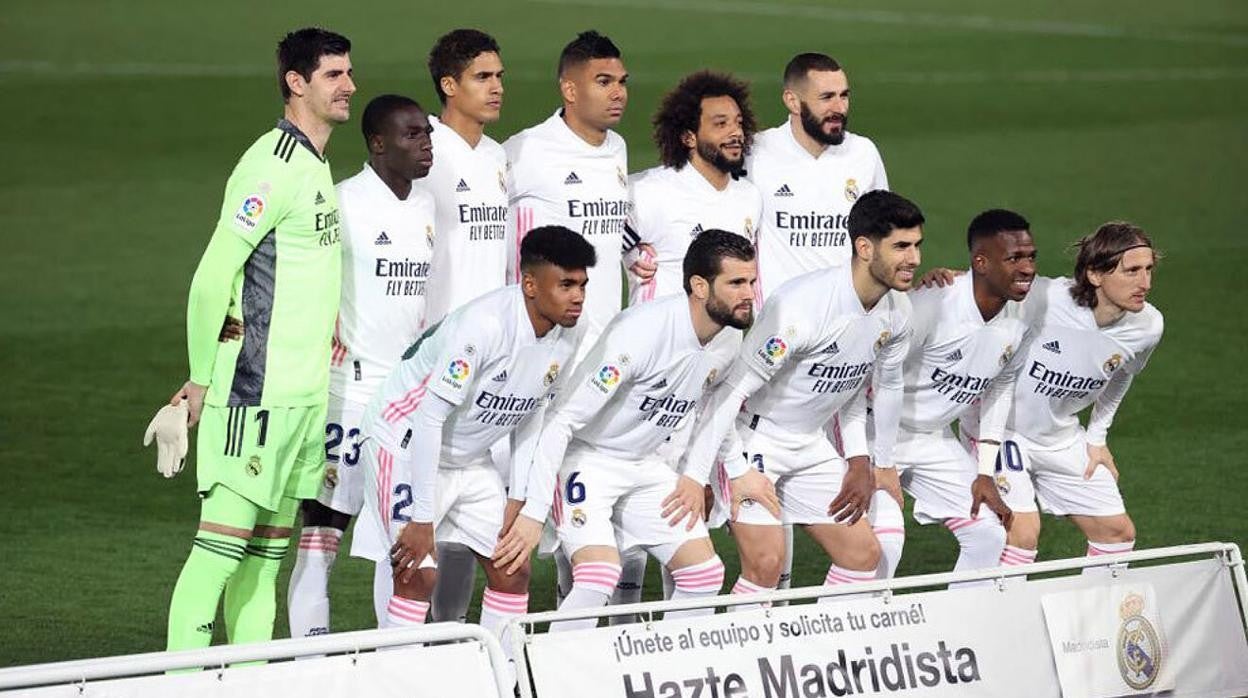 Once del Reeal Madrid en un partido de esta temporada