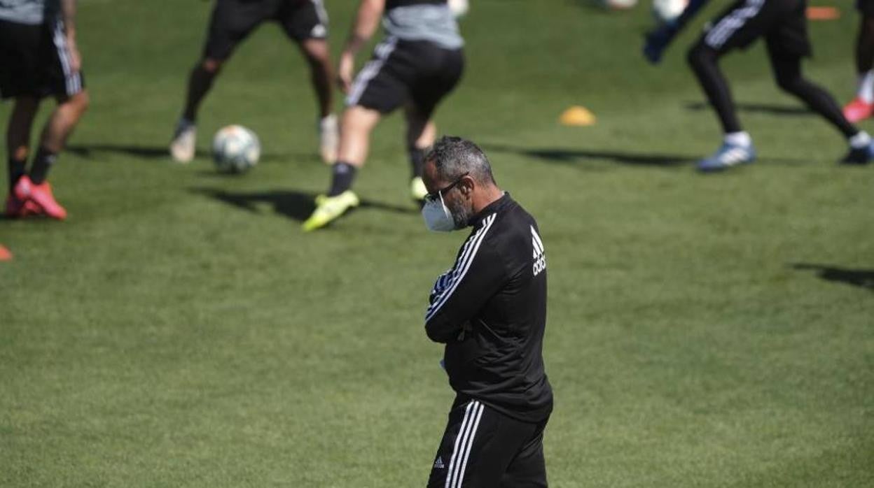 Cervera en un entrenamiento