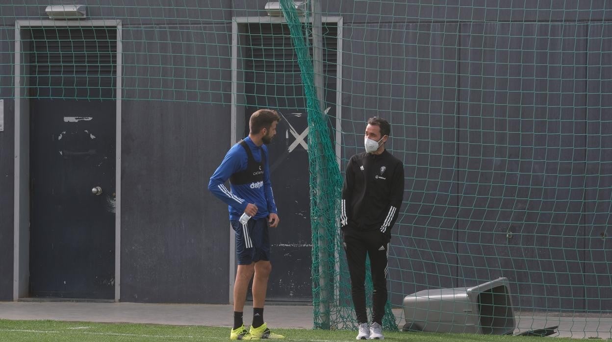 josé mari, en un entrenamiento.