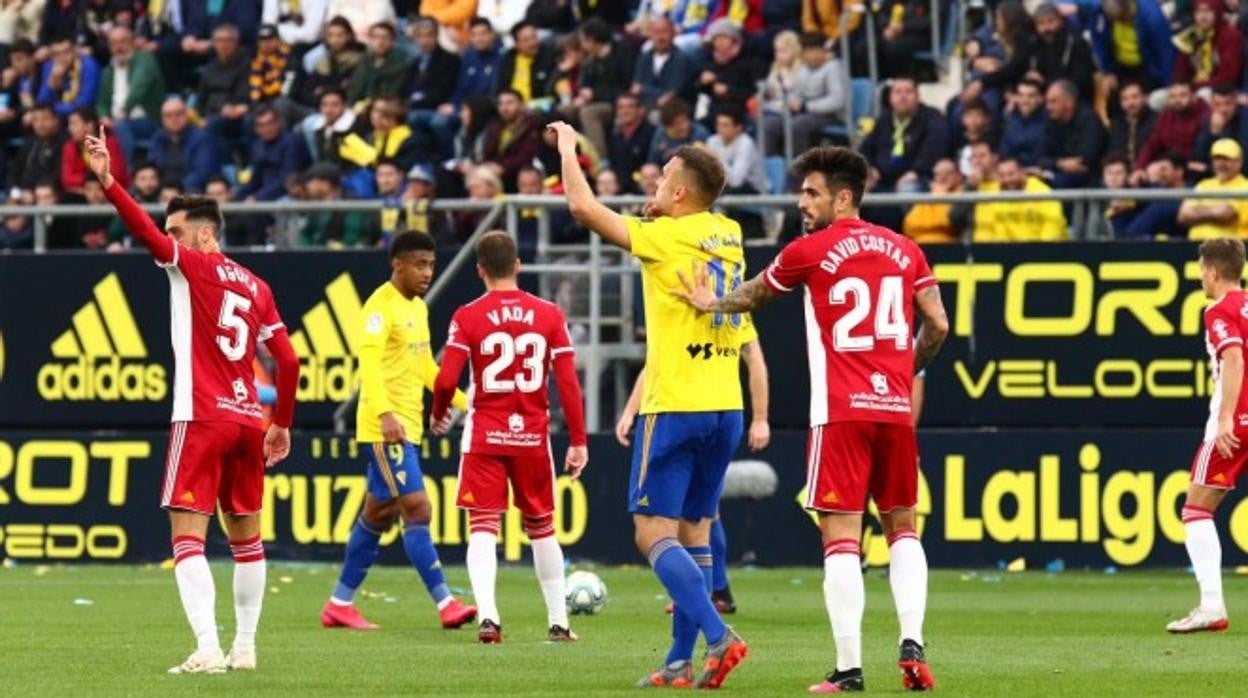 El Cádiz - Almería fue el último partido que se jugó con público en la pasada temporada.