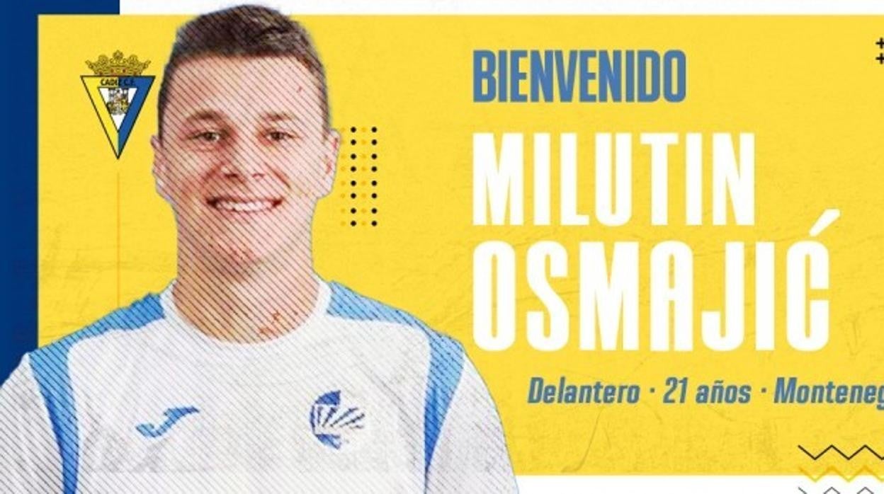 Militin Osmajic, el cuarto refuerzo del Cádiz CF.