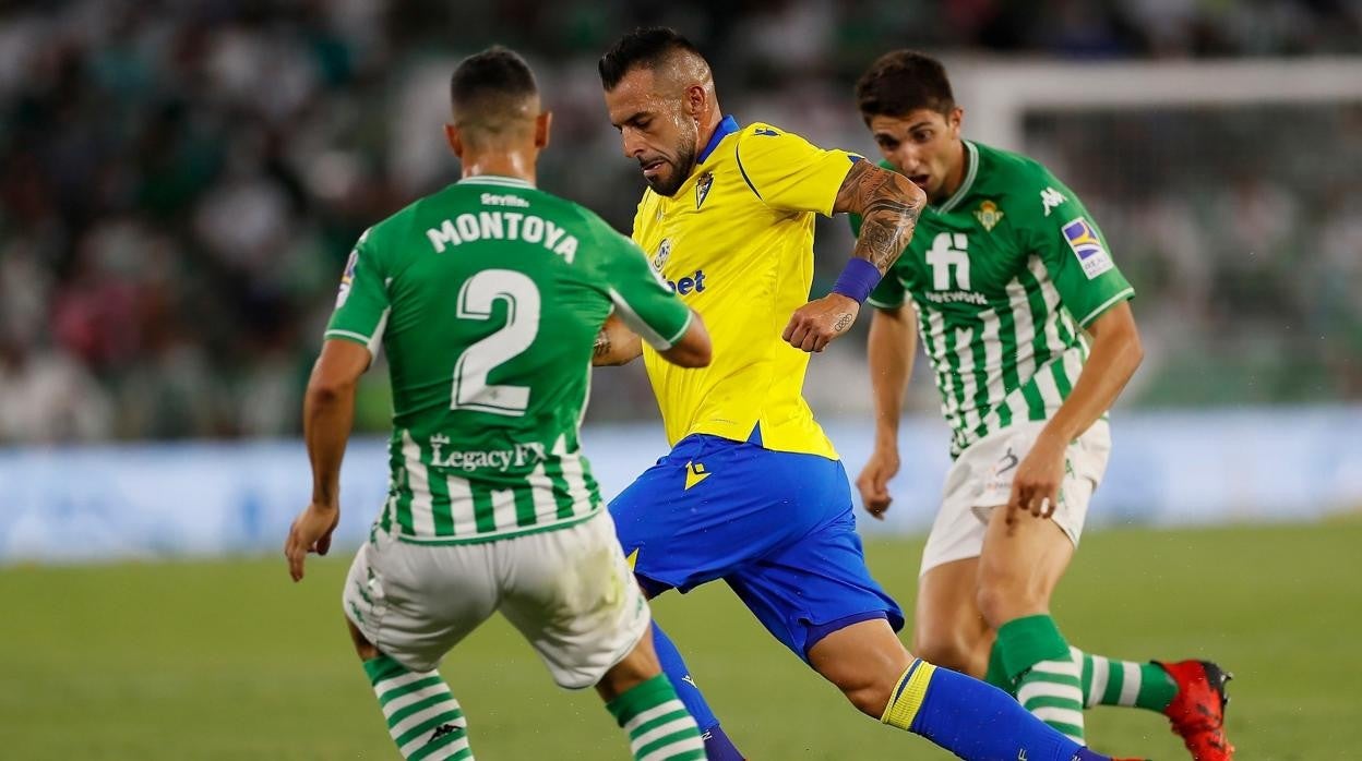 Negredo en el partido ante el Betis