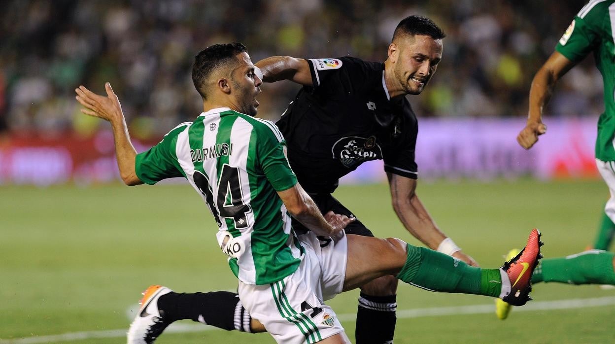 Florin Andone durante su etapa en el Dépor.