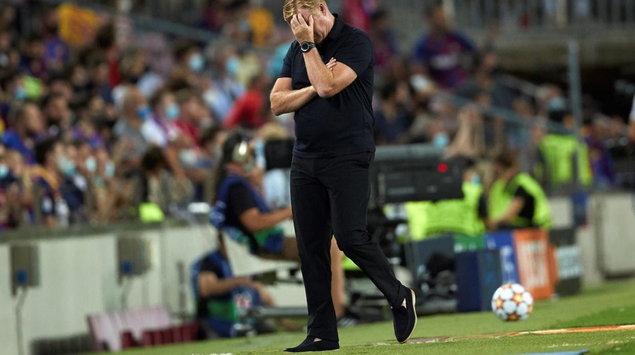 Ronald Koeman durante el partido contra el Bayern.