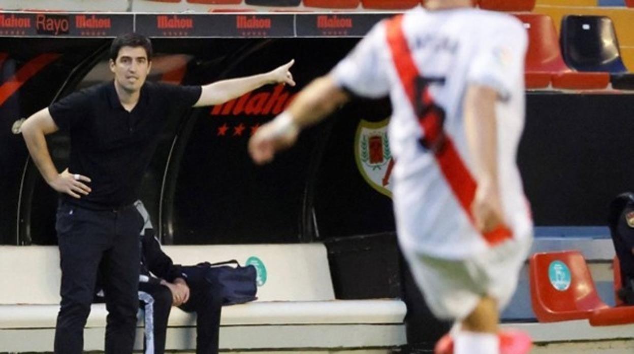 Andoni Iraola, entrenador del Rayo Vallecano.