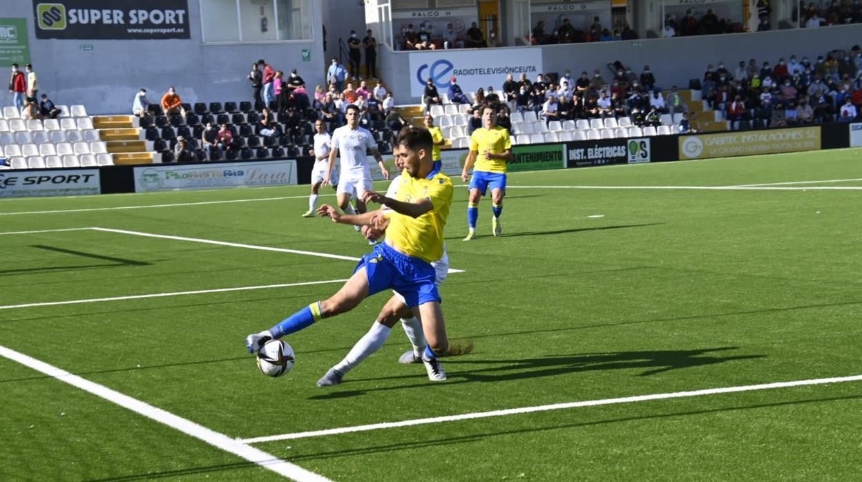 El Cádiz B perdió 2-0 en Ceuta.