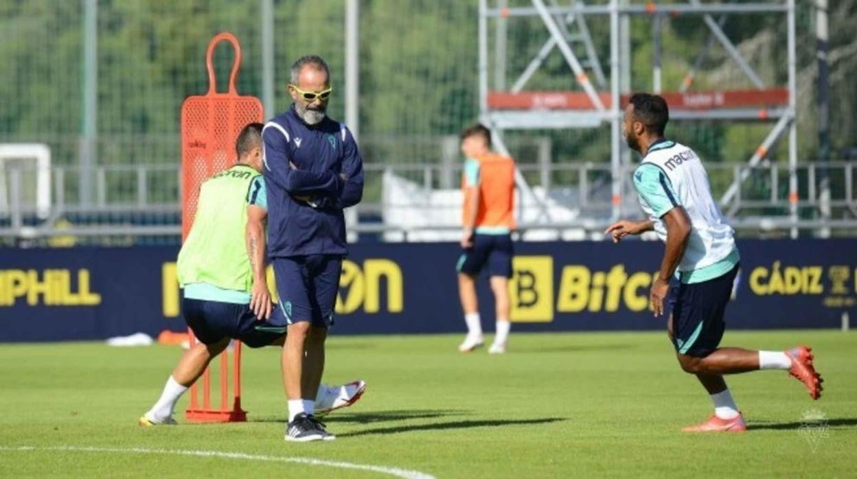 Álvaro Cervera en un entrenamiento