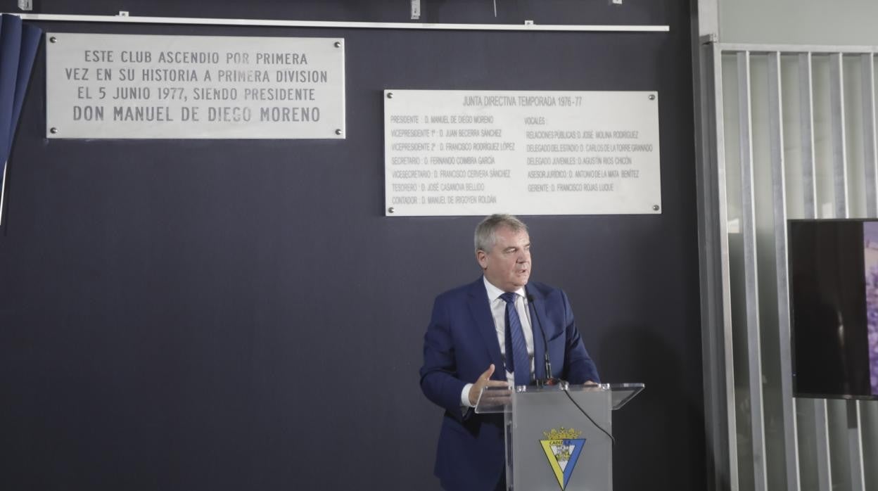 Manuel Vizcaíno, presidente del Cádiz CF.