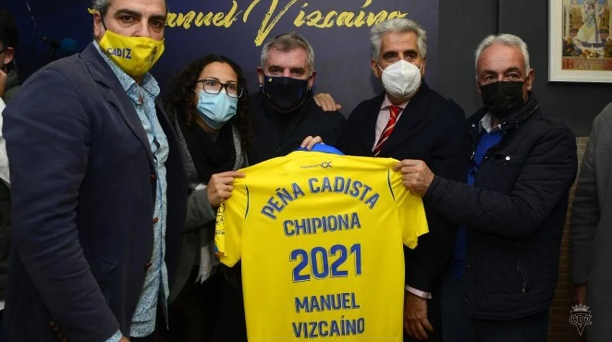 Manuel Vizcaíno, presidente del Cádiz CF, cuenta con una peña cadista a su nombre en Chipiona.