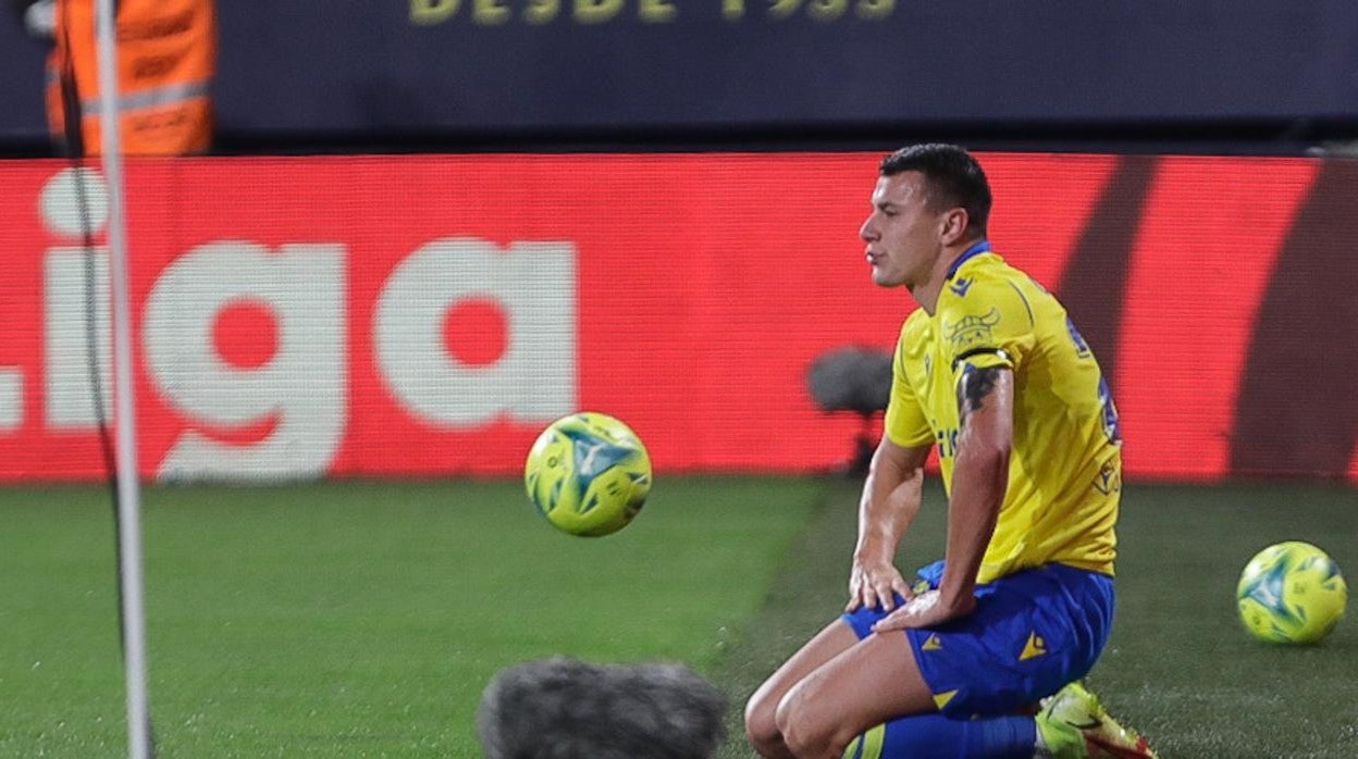 Milutin Osmajic en el partido contra el Sevilla.