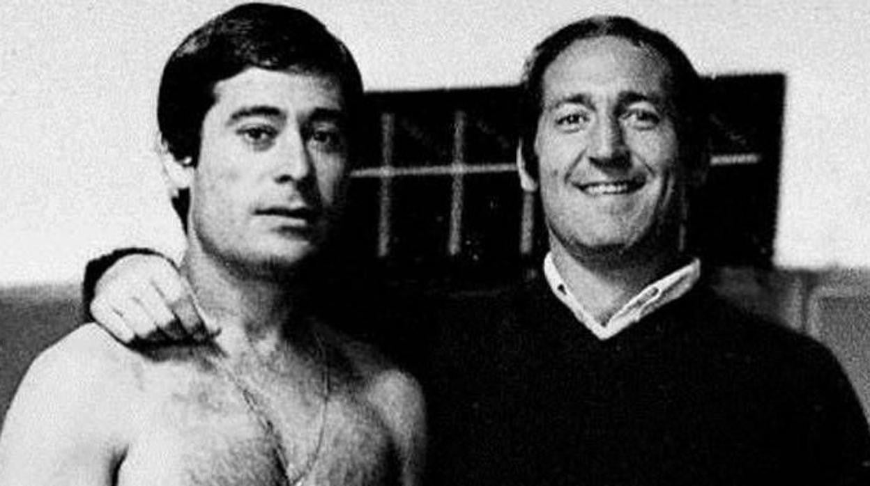 Paco Gento con el gaditano Manolín Bueno en la década de los 60.