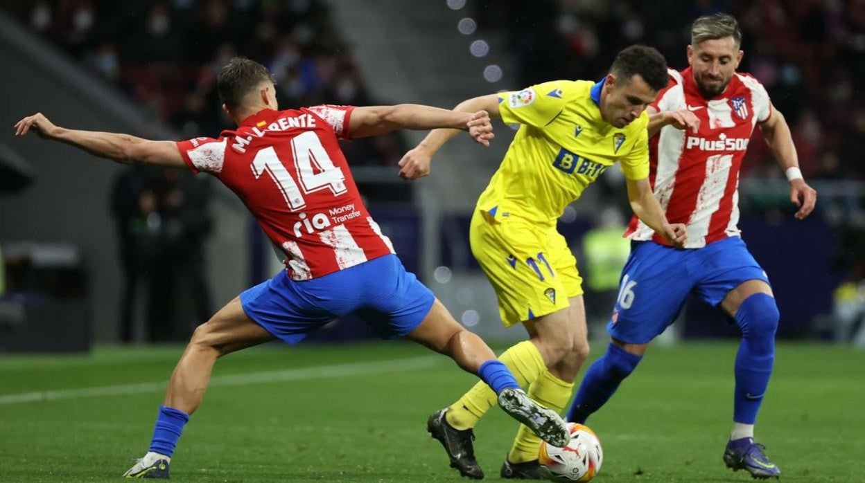 Idrissi completó un buen encuentro ante el Atlético.