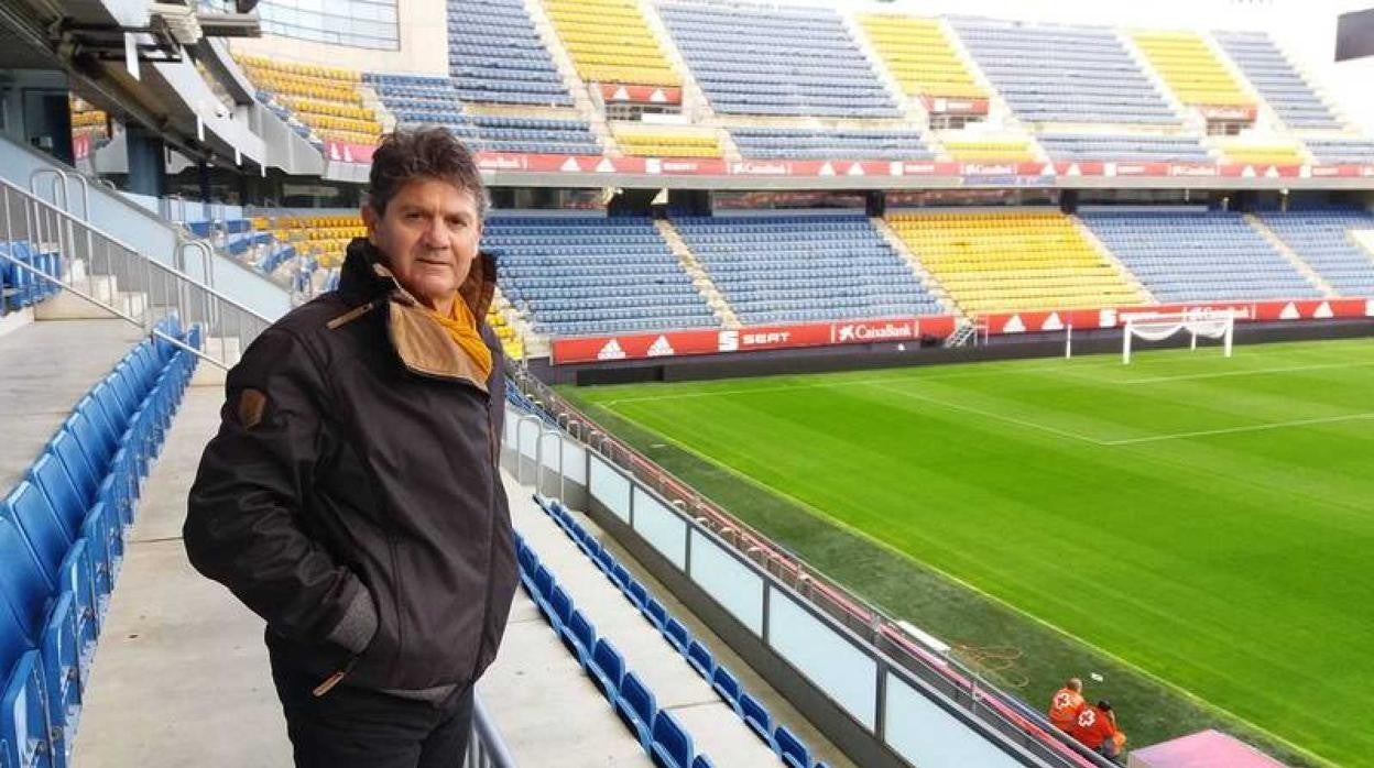 Manolo Botubot en el estadio