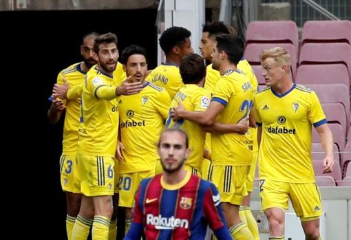 El Cádiz CF empató la temporada pasada en el Camp Nou.