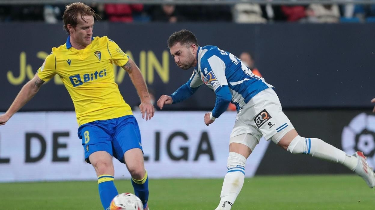 Álex, en un partido de liga ante el espanyol.