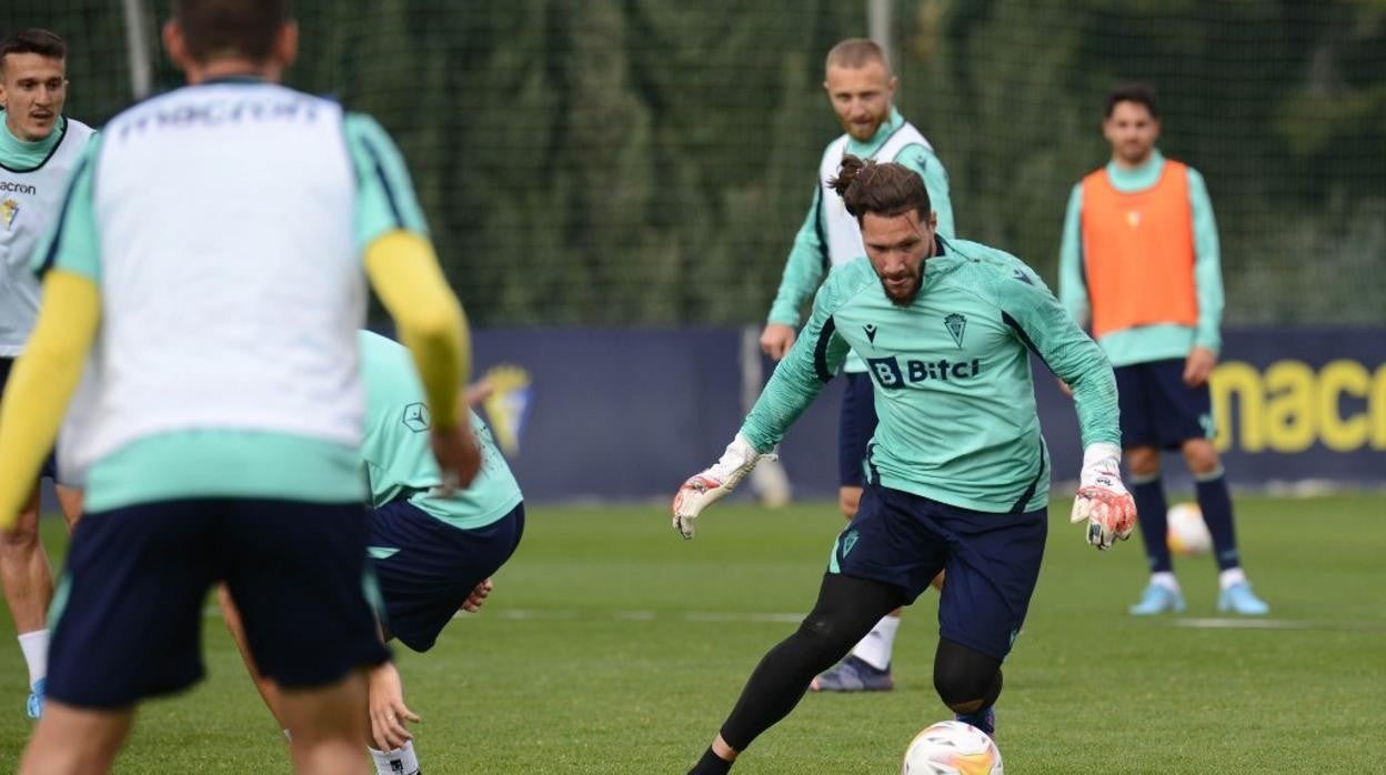 Ledesma, en un entrenamiento.