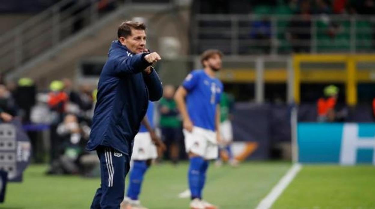 Jesús Casas durante su etapa en la selección española.