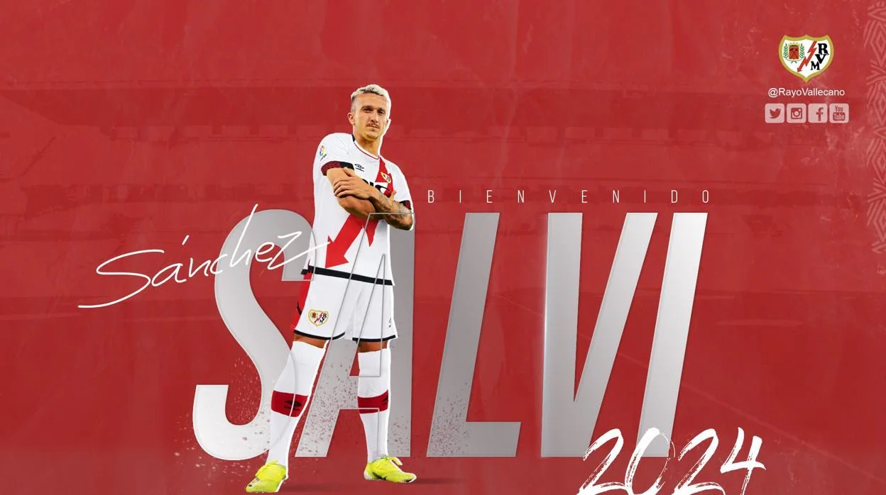 Salvi ya es oficialmente jugador del Rayo Vallecano.