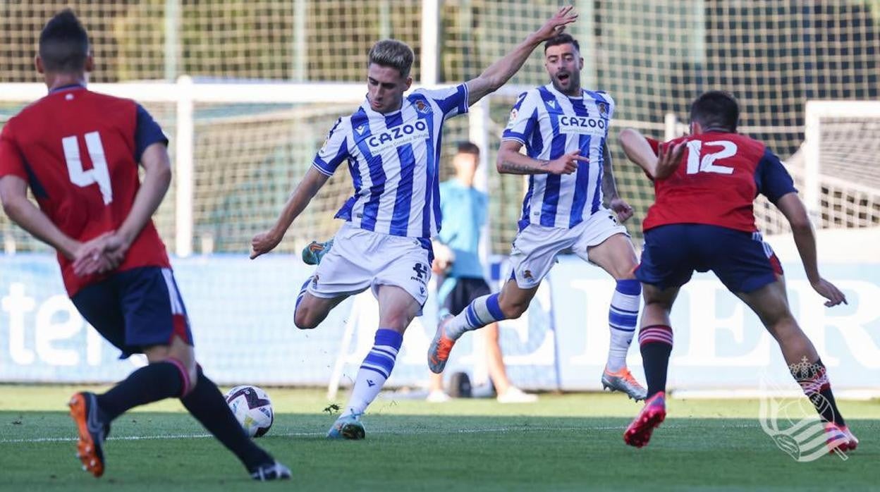 Osasuna y Real Sociedad se vieron las caras en Zubieta