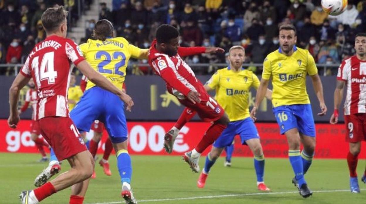 Una imagen del Cádiz - Atlético de la temporada pasada