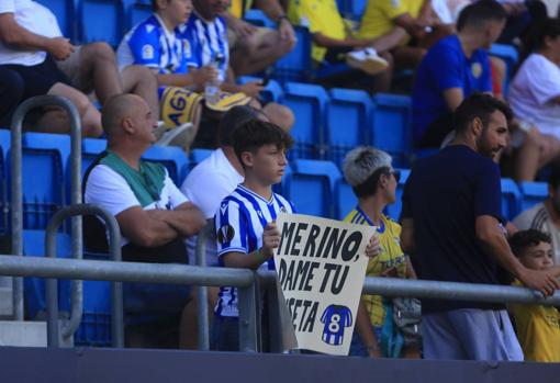 Mikel Merino, aclamado por los seguidores de la Real Sociedad, demostró su calidad en el antiguo Carranza.