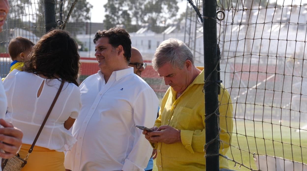 Rafael Contreras y Manolo Vizcaíno durante la pretemporada.