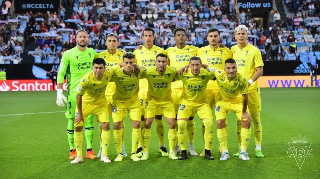 Once del Cádiz en Balaidos