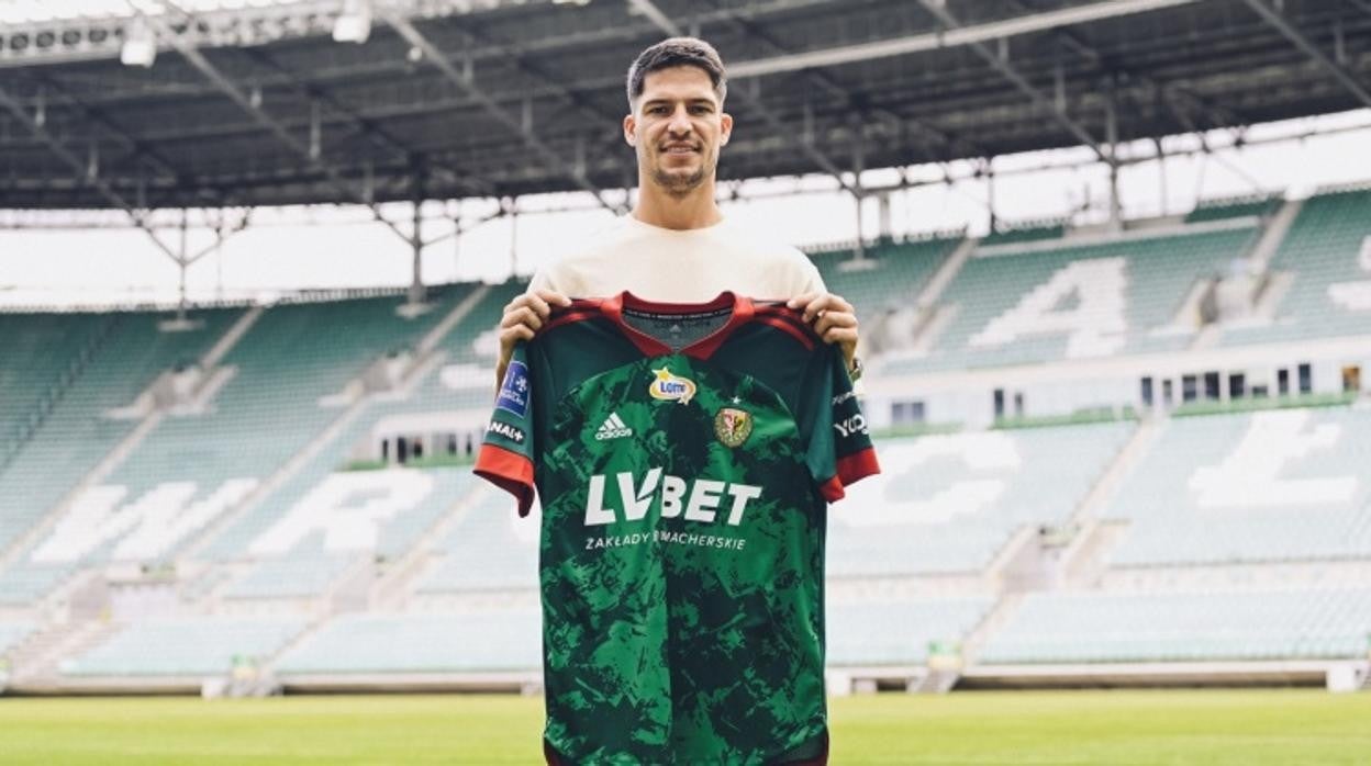 El delantero onubense Caye Quintana compite ahora en la Ekstraklasa con el Slask Wroclaw.