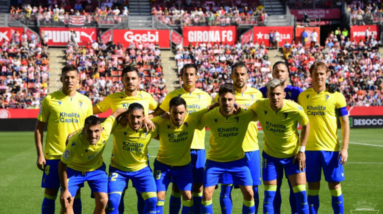 Once del Cádiz en Gerona