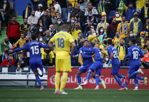 El Getafe goleó 4-0 al Cádiz CF en el Coliseum la pasada temporada.