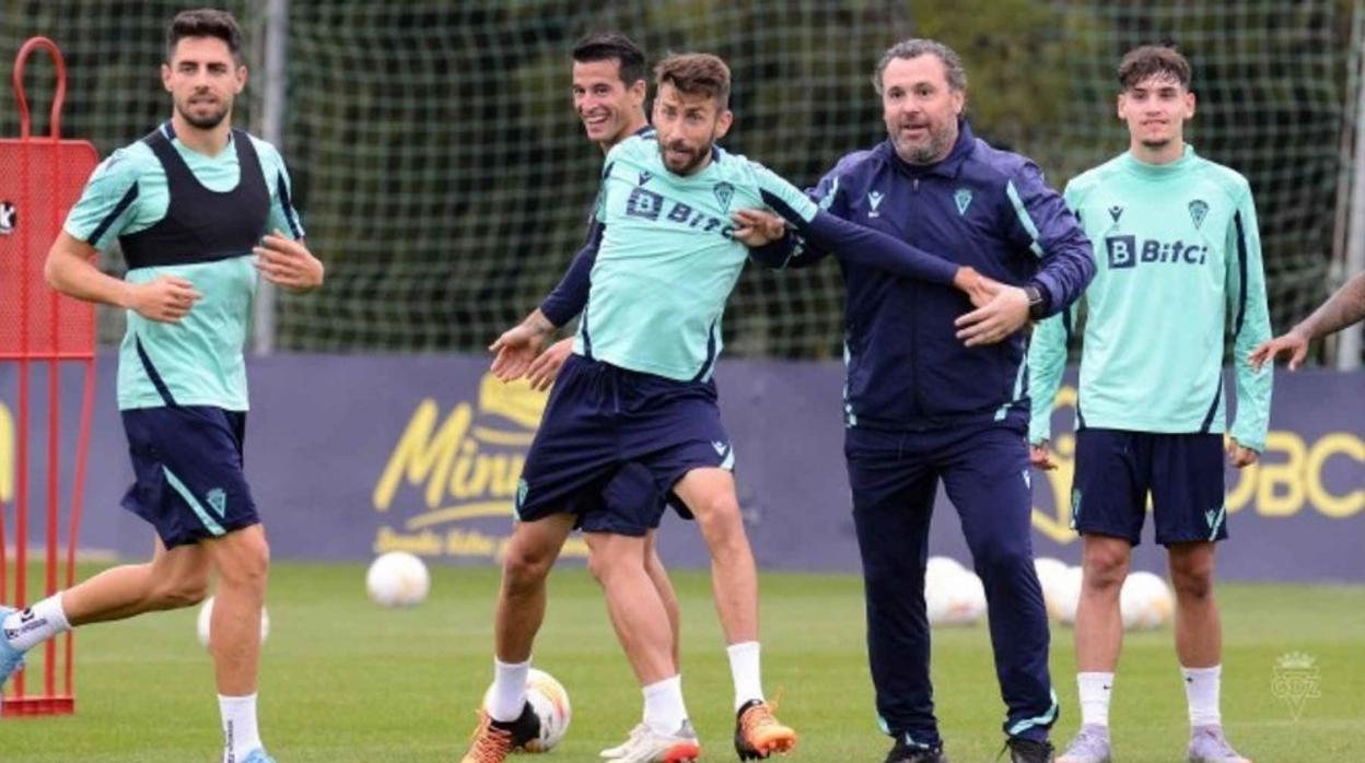 jos-e mari y sergio, en un entrenamiento.