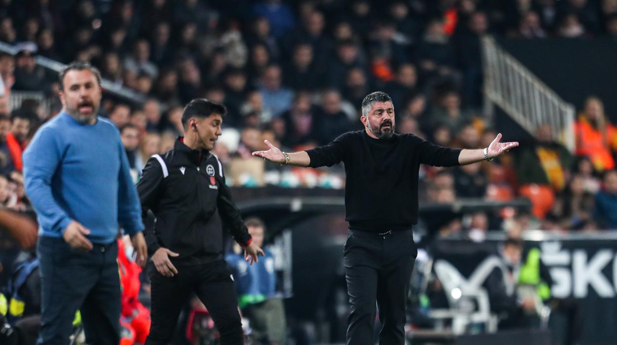 sergio y gattuso, en mestalla.