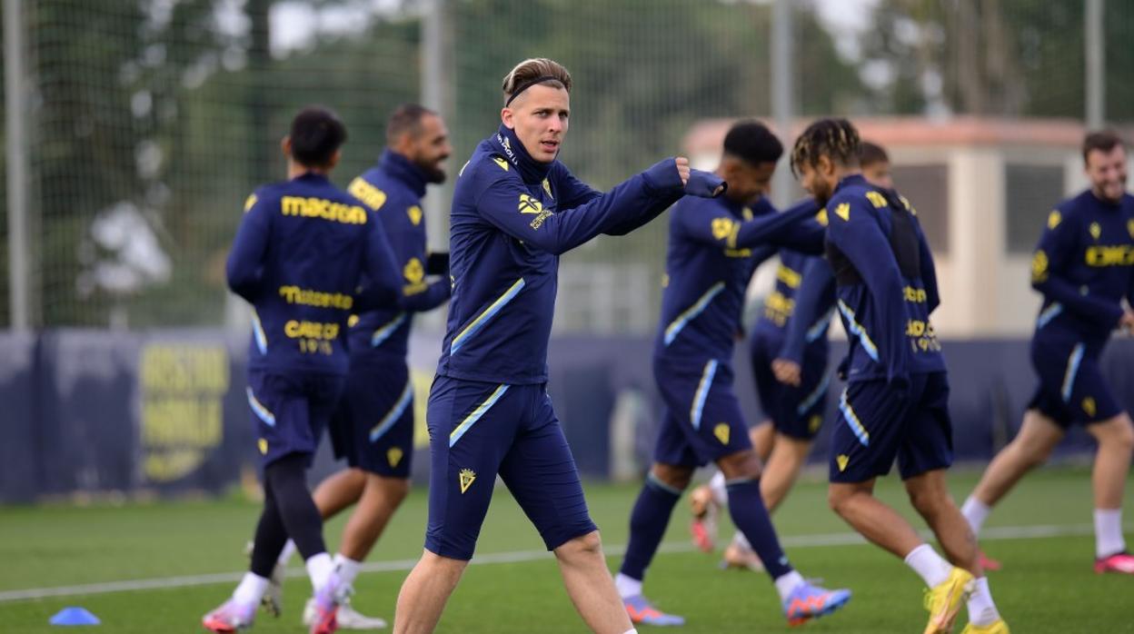 Iván Alejo, en un entrenamiento.