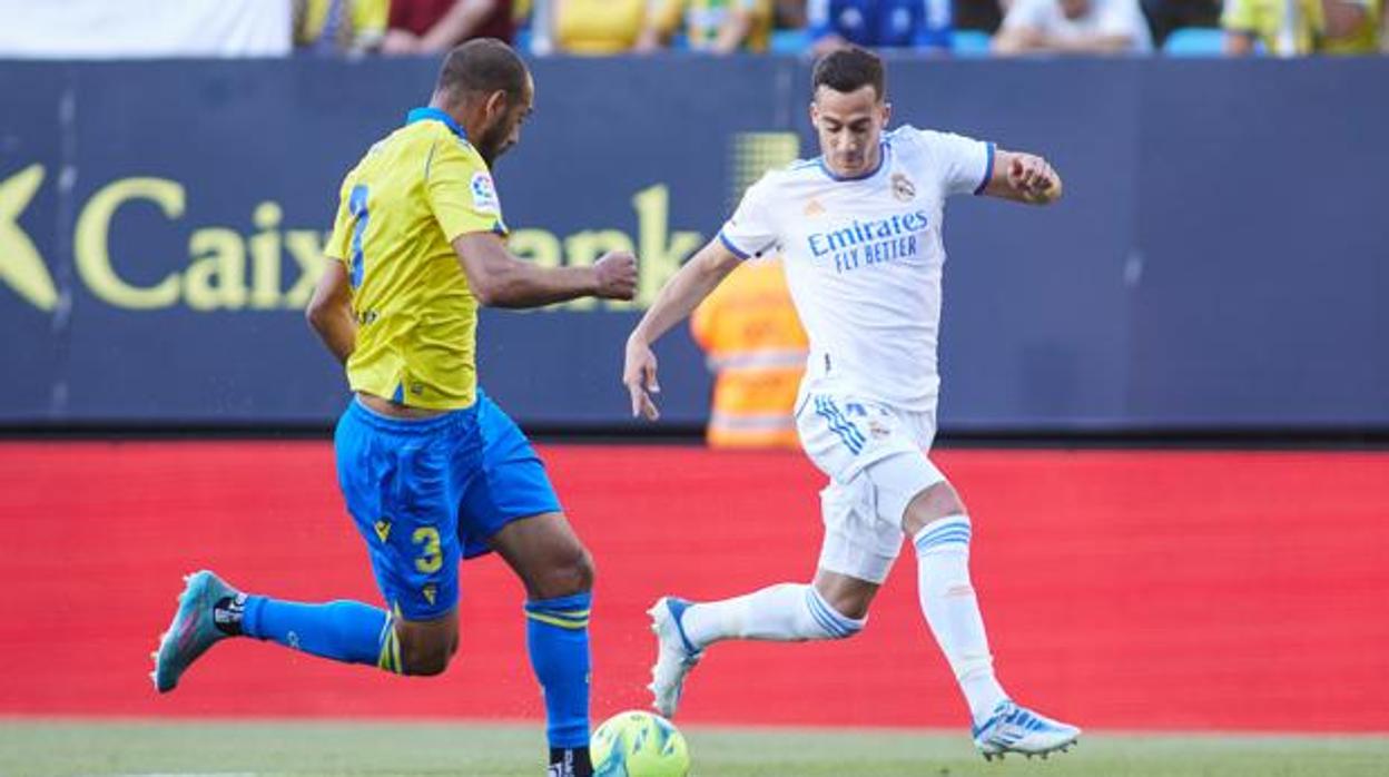 Fali y Lucas Vázquez en el partido de la pasada temporada