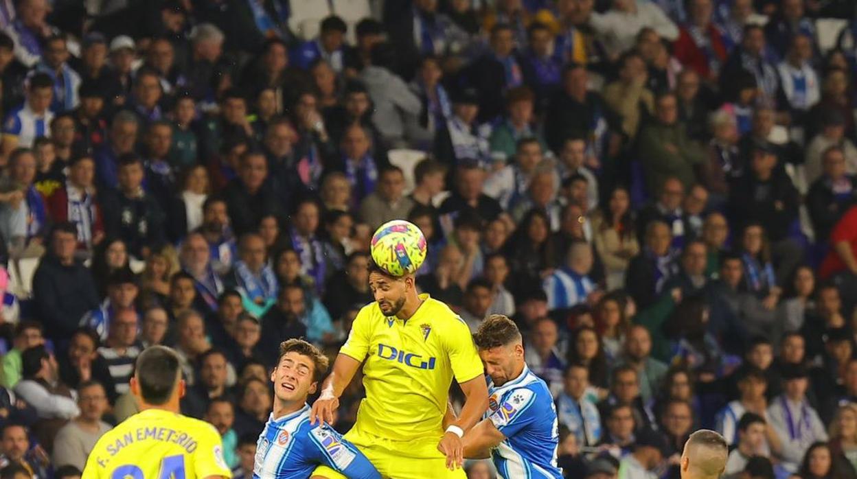 Chris Ramos ante el Espanyol