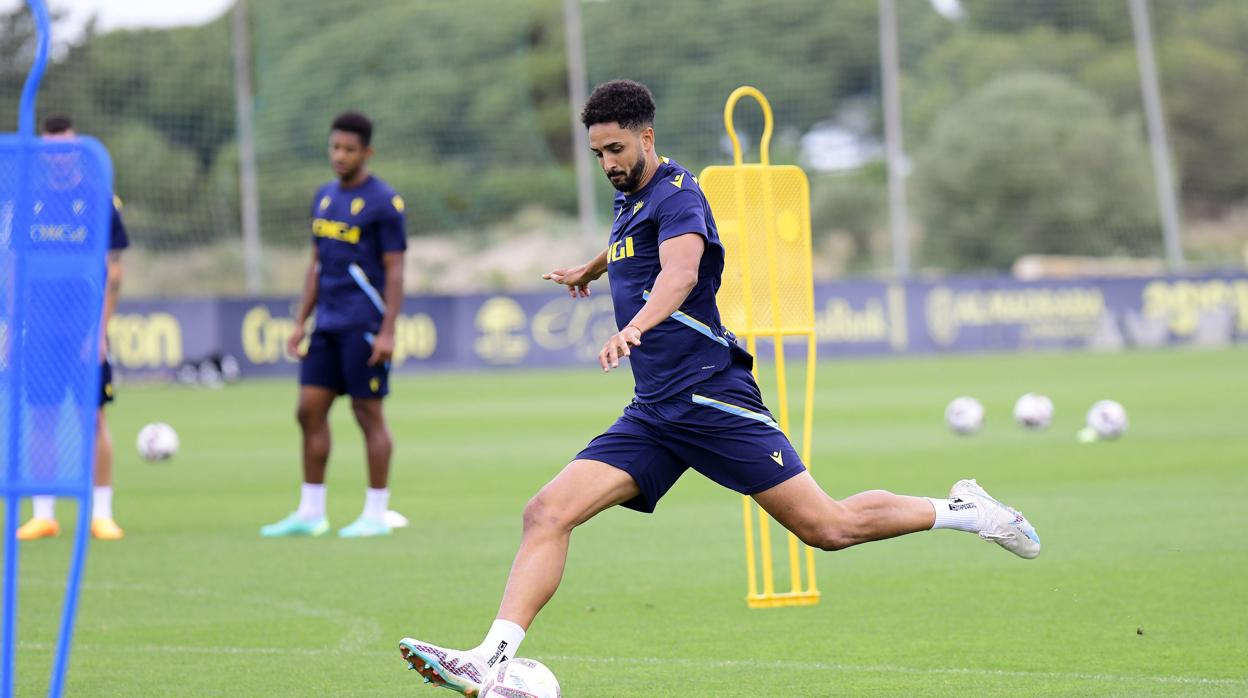 Chris Ramos, en un entrenamiento.