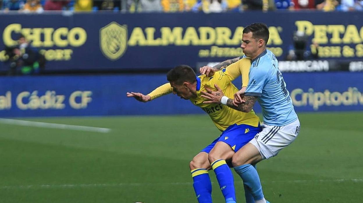 Una imagen del último Cádiz - Celta en Carranza