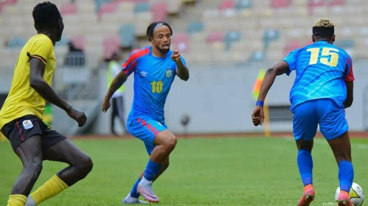 Bongonda en el partido con su selección