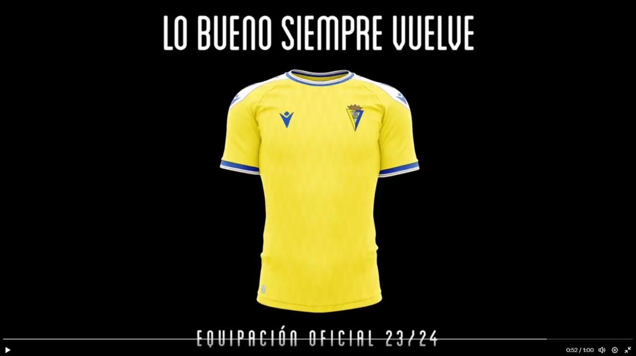 El cádiz CF ha anunciado su nueva equipación.