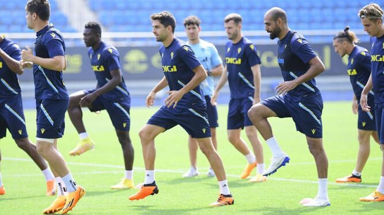 Entrenamiento del Cádiz la pasada temporada