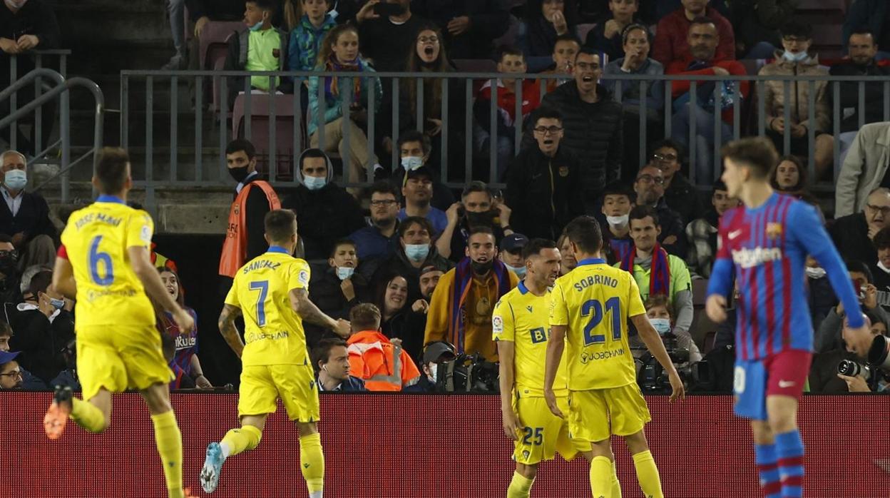 El Cádiz CF conquistó el Camp Nou hace dos temporadas