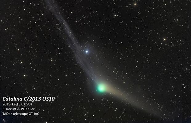 Espectacular imagen del cometa Catalina