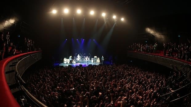 La sala «Olympia», durante el concierto de Bataclan