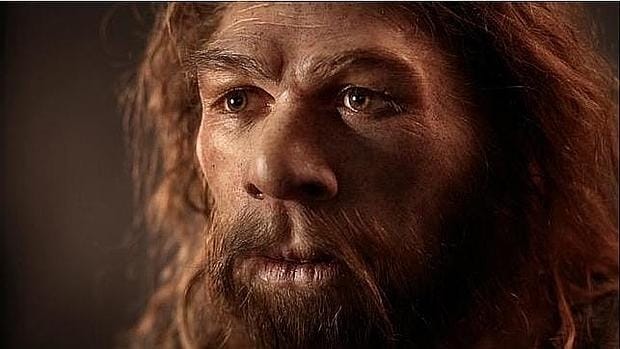 Reconstrucción de un neandertal