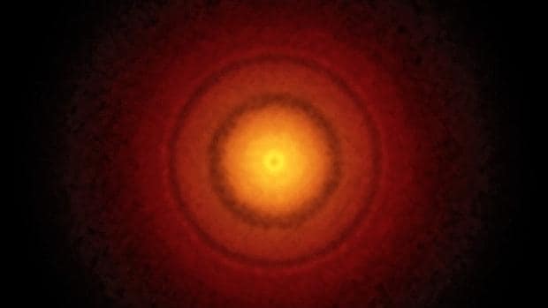 La mejor imagen que ALMA ha obtenido de un disco protoplanetario hasta la fecha. La estrella TW Hydrae muestra anillos y brechas que revelan planetas en formación.