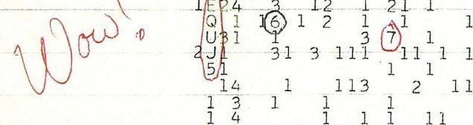 La señal «Wow!», la única obtenida por el programa SETI